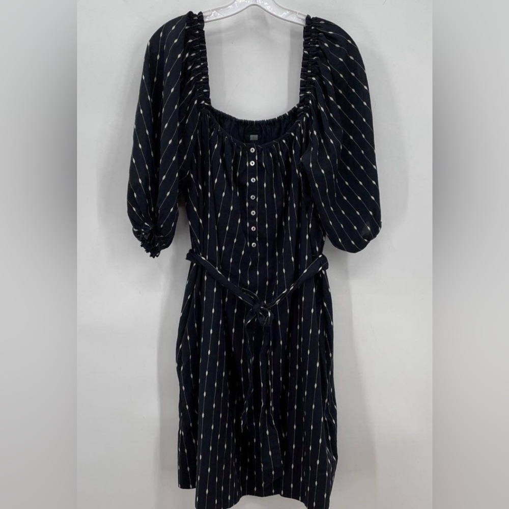 MOTHER The Run Wild Dot Line Cotton Dress - Picture 3 of 7